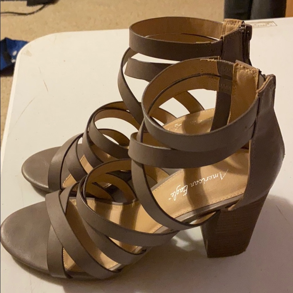 Taupe sandals